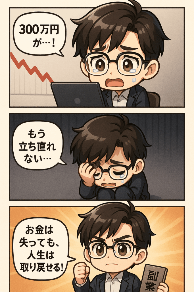FXで大損して「立ち直れない…」と嘆く男性